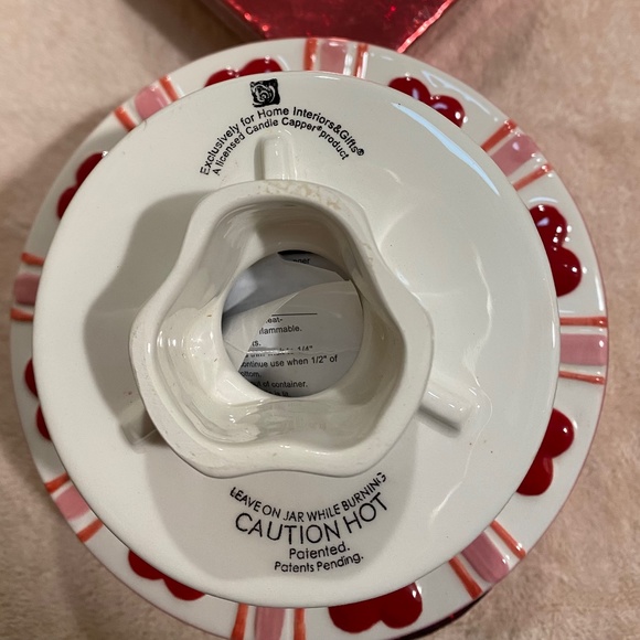 Home Interiors Holiday Sweetheart Candle Capper Shade Plate Poshmark